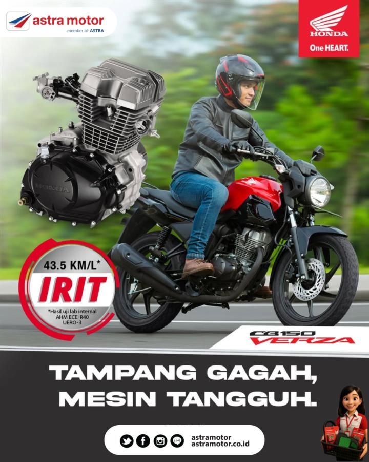Irit dan Tangguh, Astra Motor Imam Bonjol Jagokan Honda CB150 Verza untuk Operasional Harian
